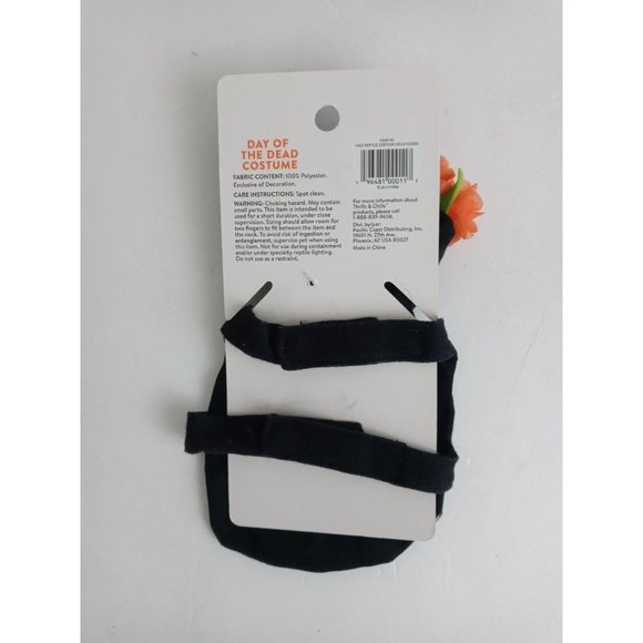 Thrills & Chills Day Of The Dead Reptile Halloween Costume For Bearded Dragons - Picture 5 of 6